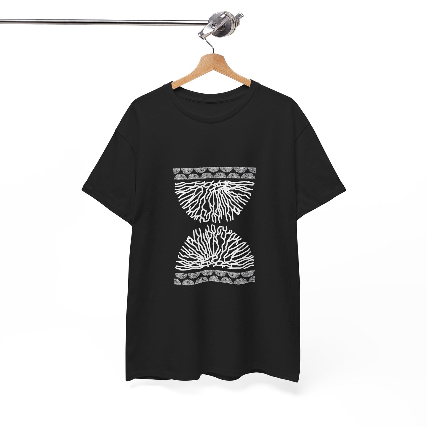 Time Coral Print T-Shirt | Soft Cotton | Unisex