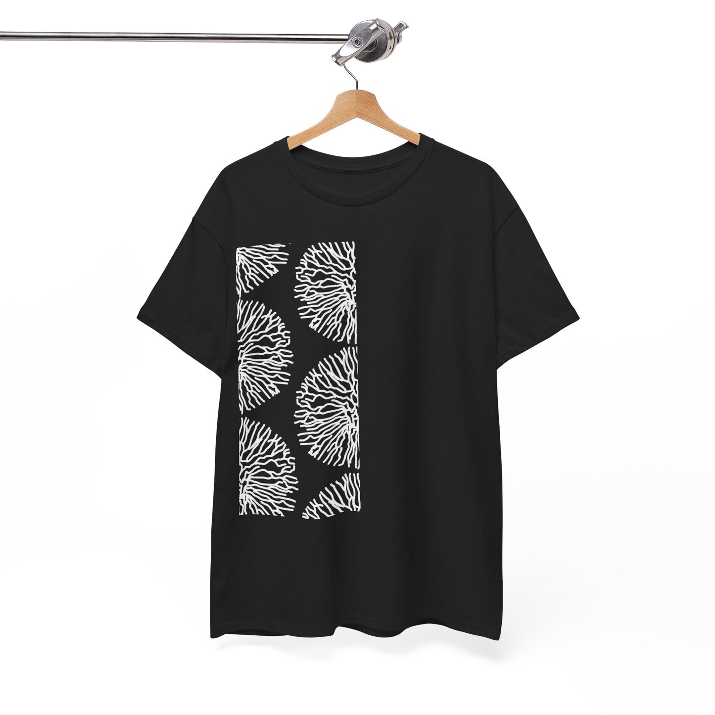 Stripe Coral Print T-Shirt | Soft Cotton | Unisex