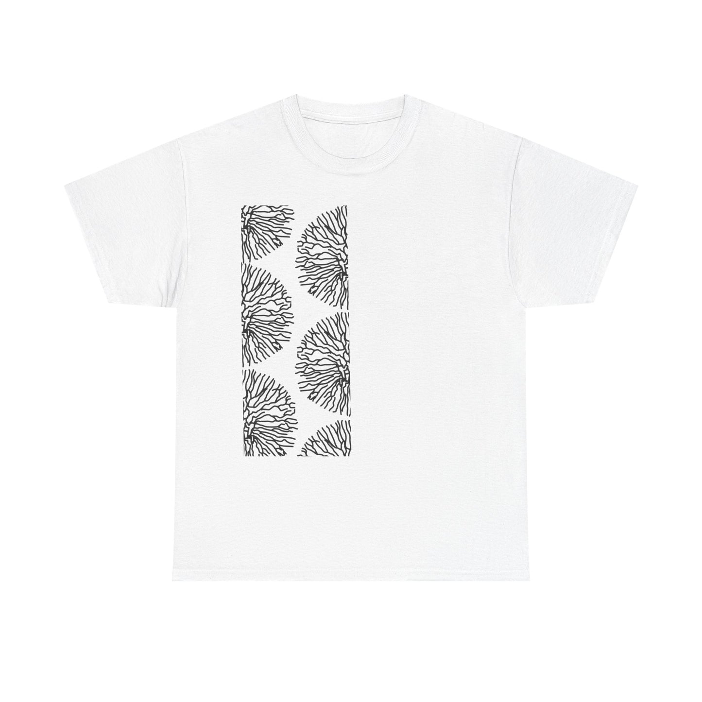 Stripe Coral Print T-Shirt | Soft Cotton | Unisex