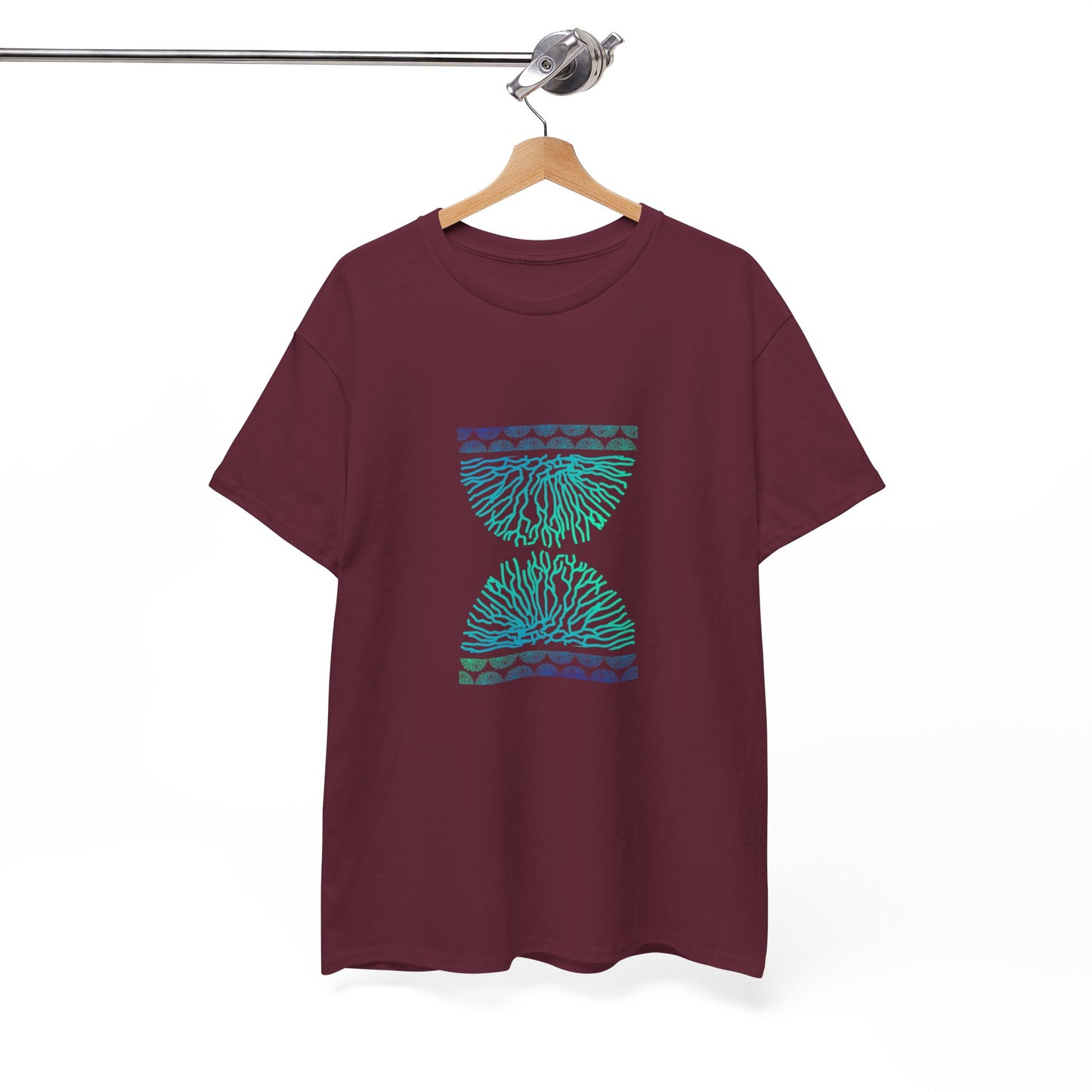 Blue Time Coral Print T-Shirt | Soft Cotton | Unisex