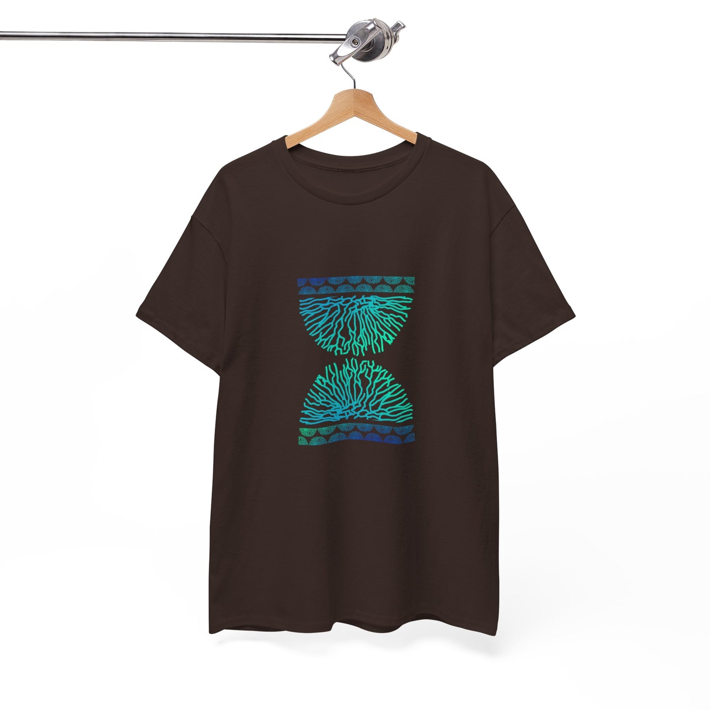 Blue Time Coral Print T-Shirt | Soft Cotton | Unisex