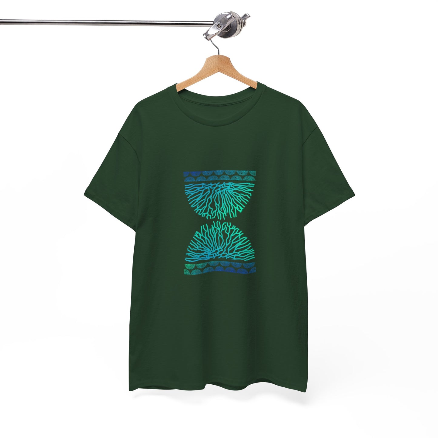 Blue Time Coral Print T-Shirt | Soft Cotton | Unisex