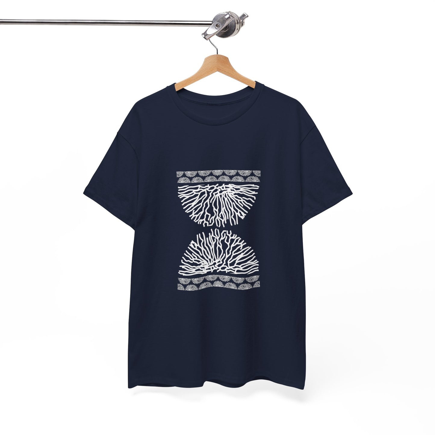 Time Coral Print T-Shirt | Soft Cotton | Unisex