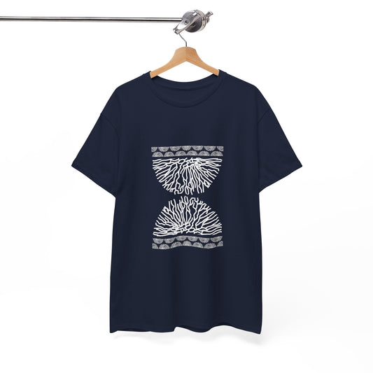 Time Coral Print T-Shirt | Soft Cotton | Unisex