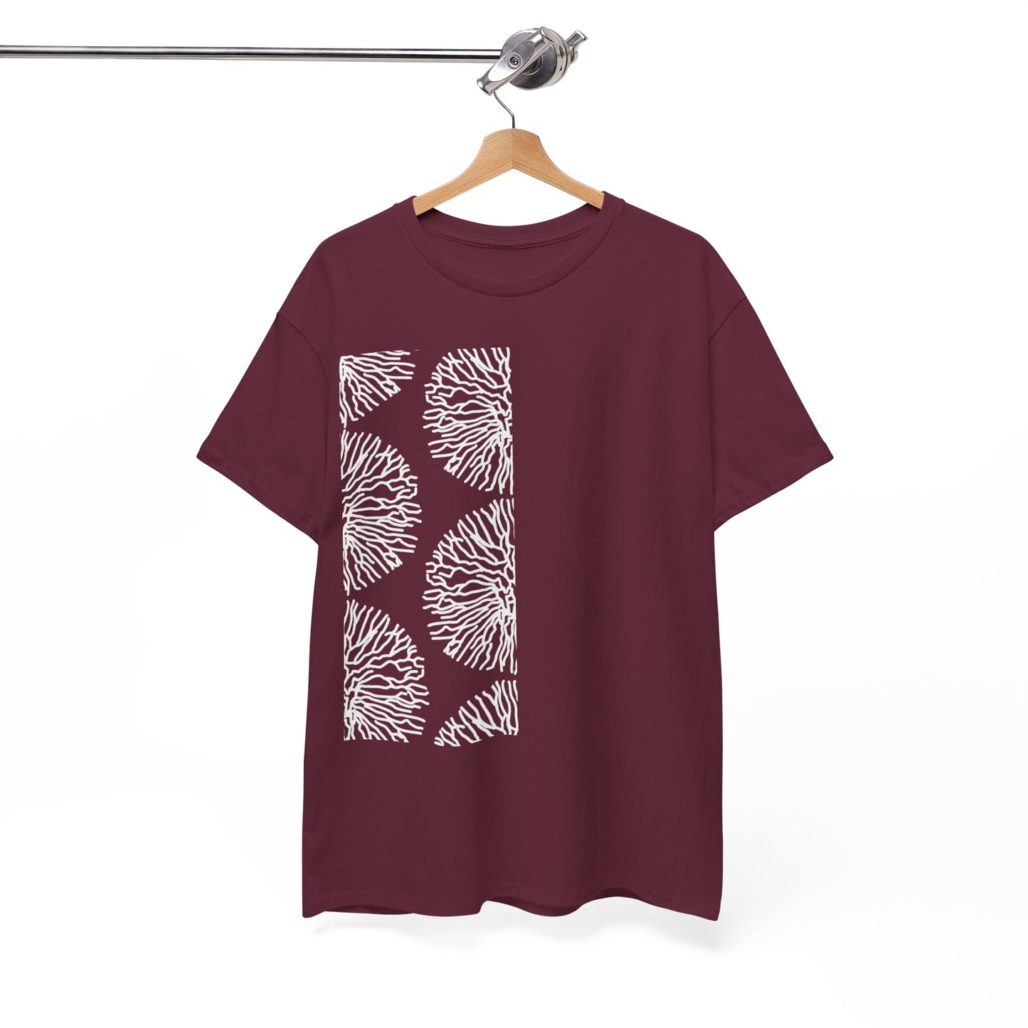 Stripe Coral Print T-Shirt | Soft Cotton | Unisex