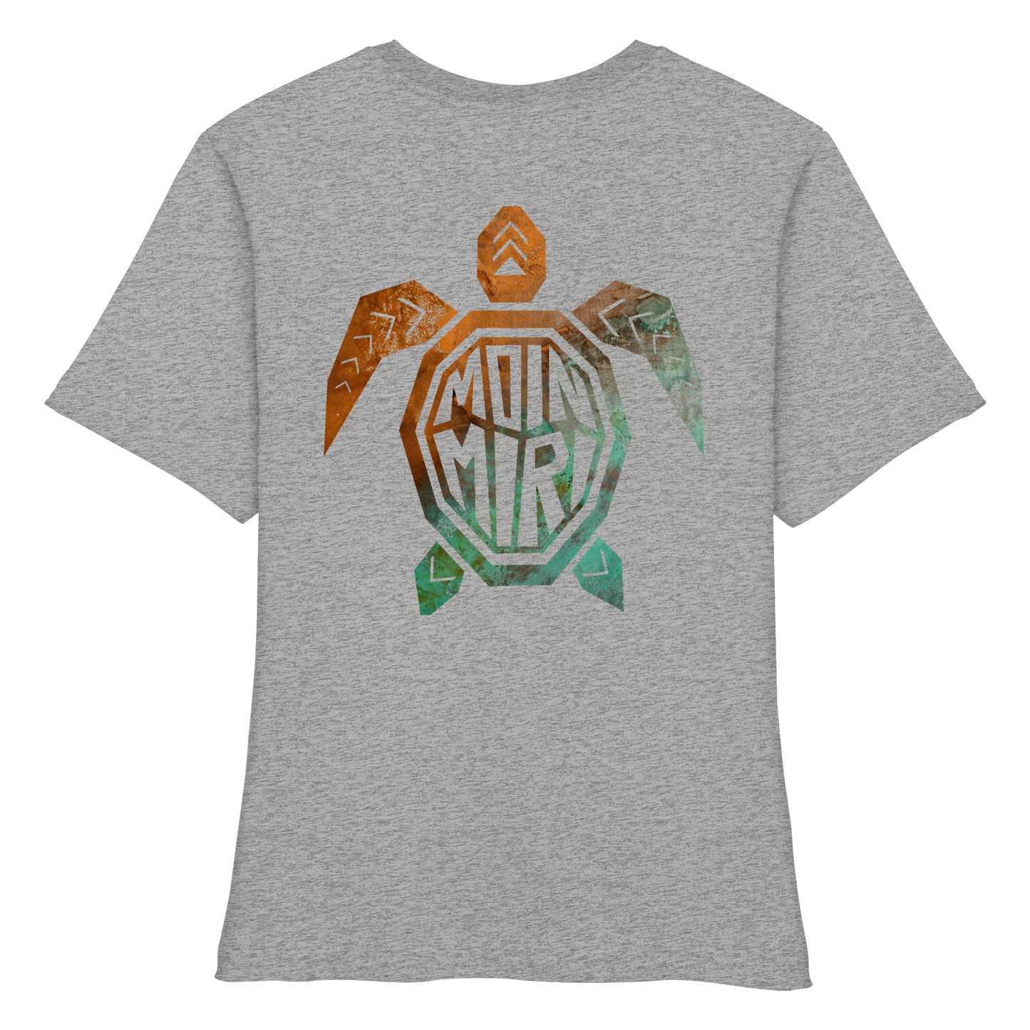 Copper Turtle Logo - Back Print - Fitted Ladies Organic Shirt