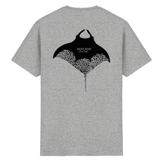 Black Manta - Coral 1 - Back Print - Heavy Cotton T-Shirt