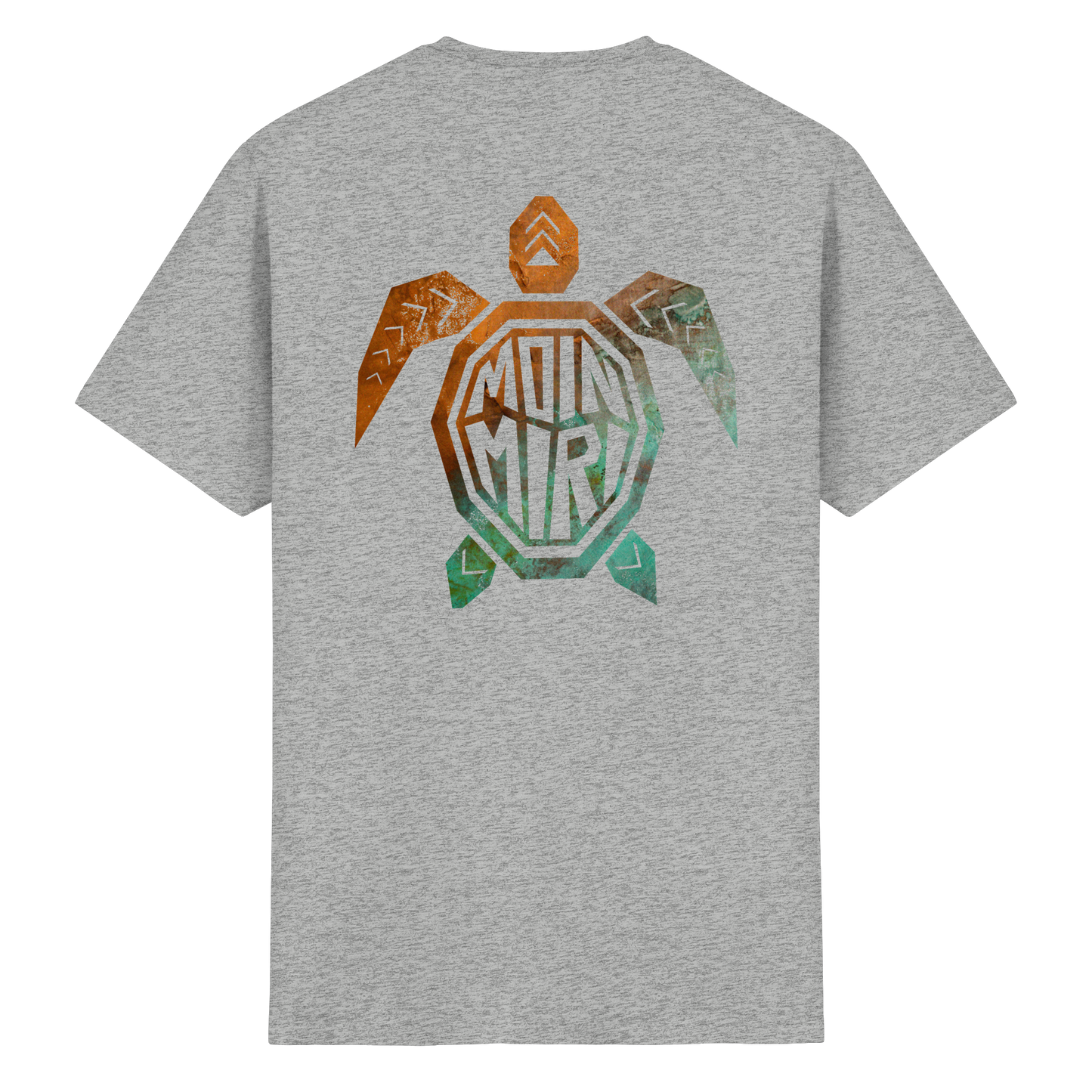 Copper Turtle Logo - Back Print - Heavy Cotton T-Shirt