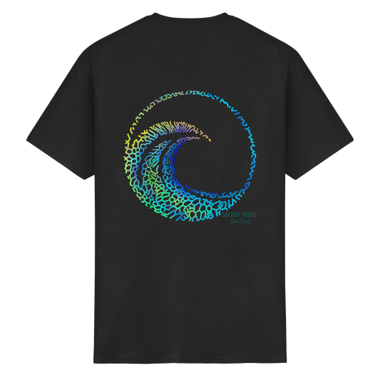 Coral Wave - Back Print - Heavy Cotton T-Shirt