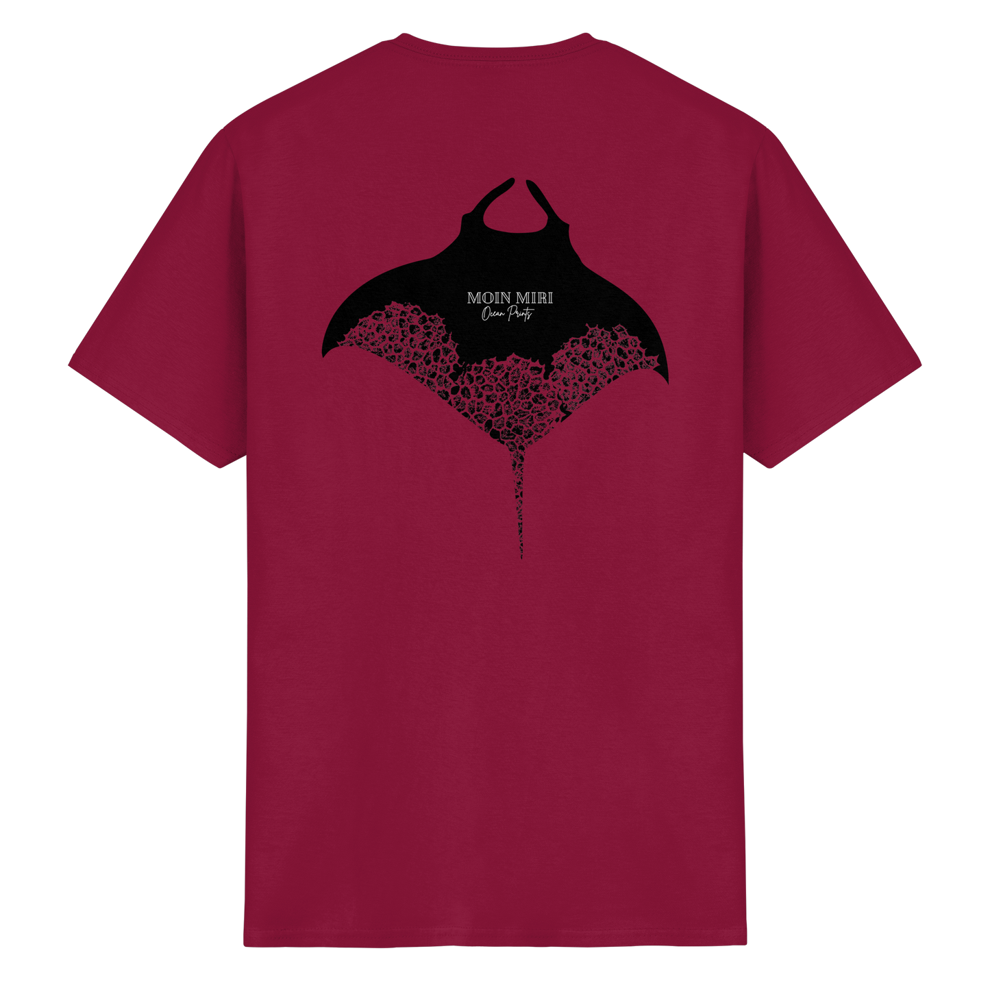 Black Manta - Coral 1 - Back Print - Heavy Cotton T-Shirt