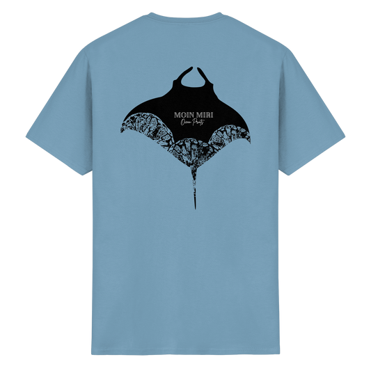 Black Manta - Coral 2 - Back Print - Heavy Cotton T-Shirt