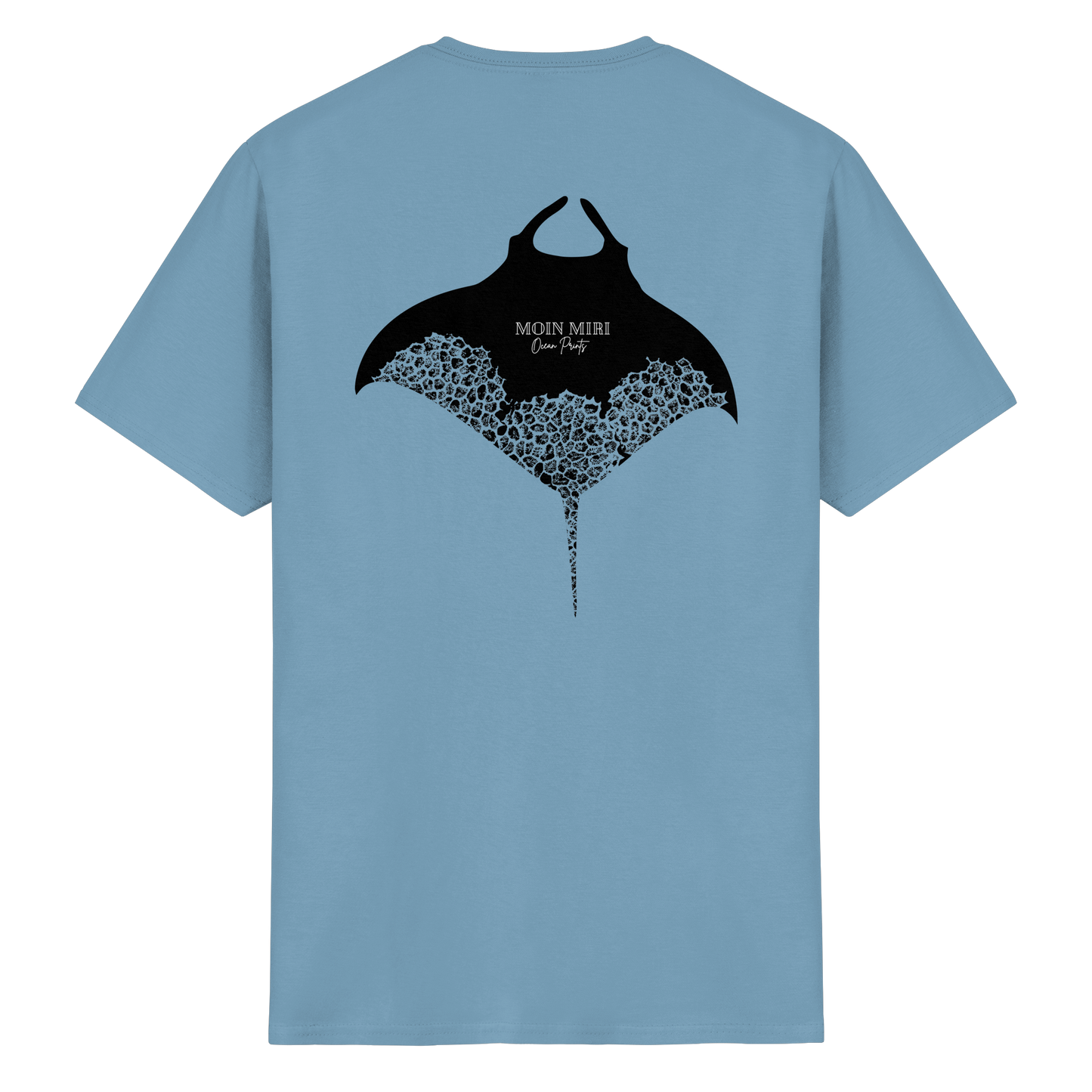 Black Manta - Coral 1 - Back Print - Heavy Cotton T-Shirt
