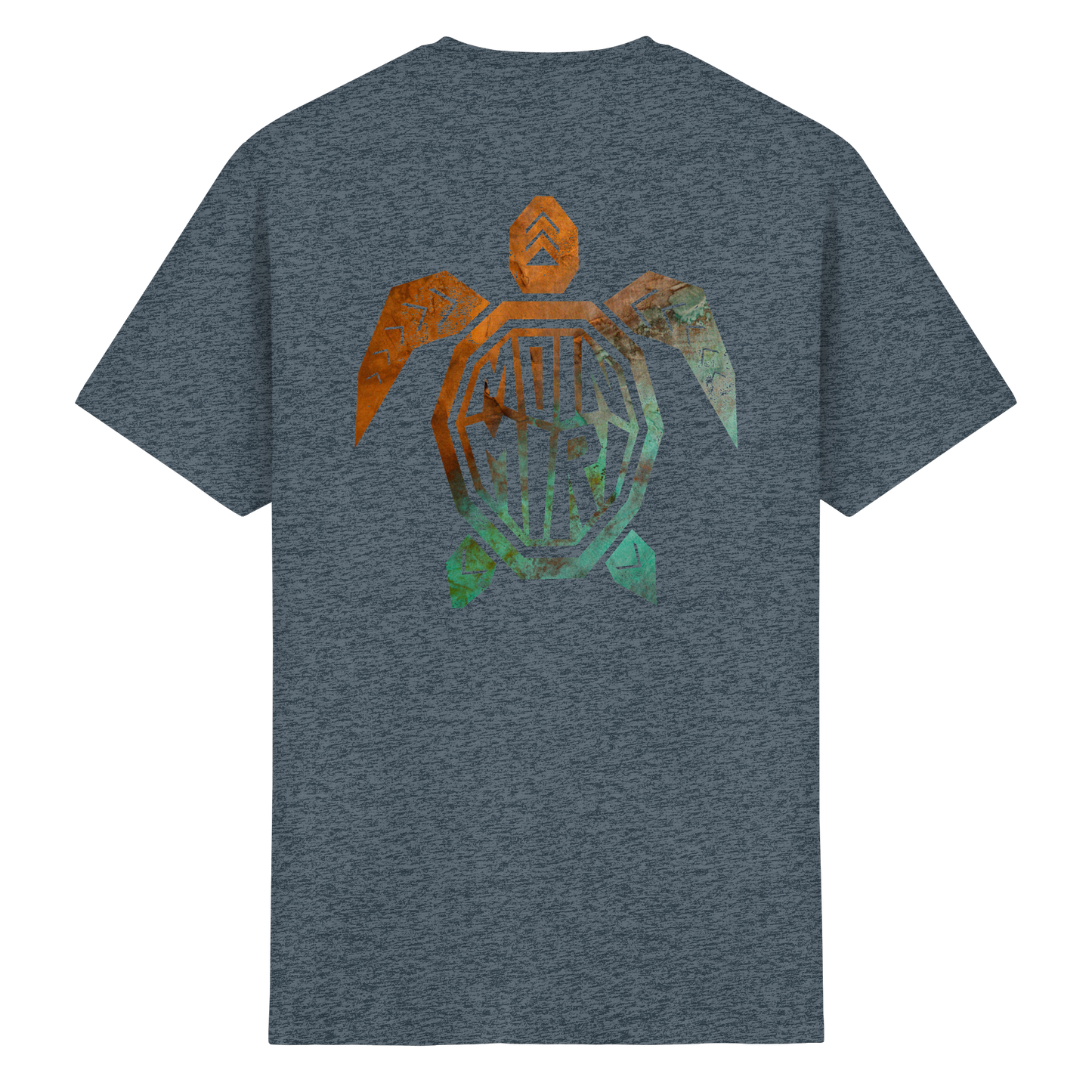 Copper Turtle Logo - Back Print - Heavy Cotton T-Shirt