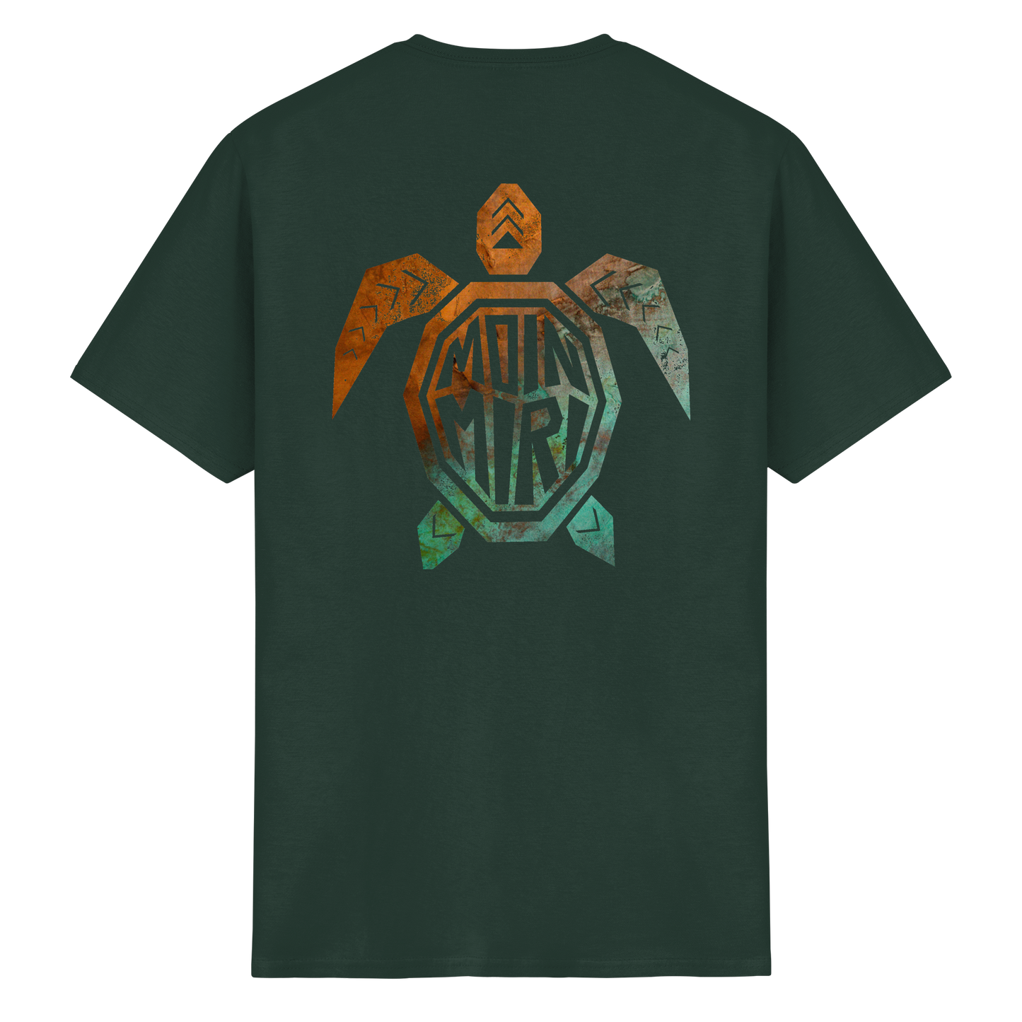 Copper Turtle Logo - Back Print - Heavy Cotton T-Shirt