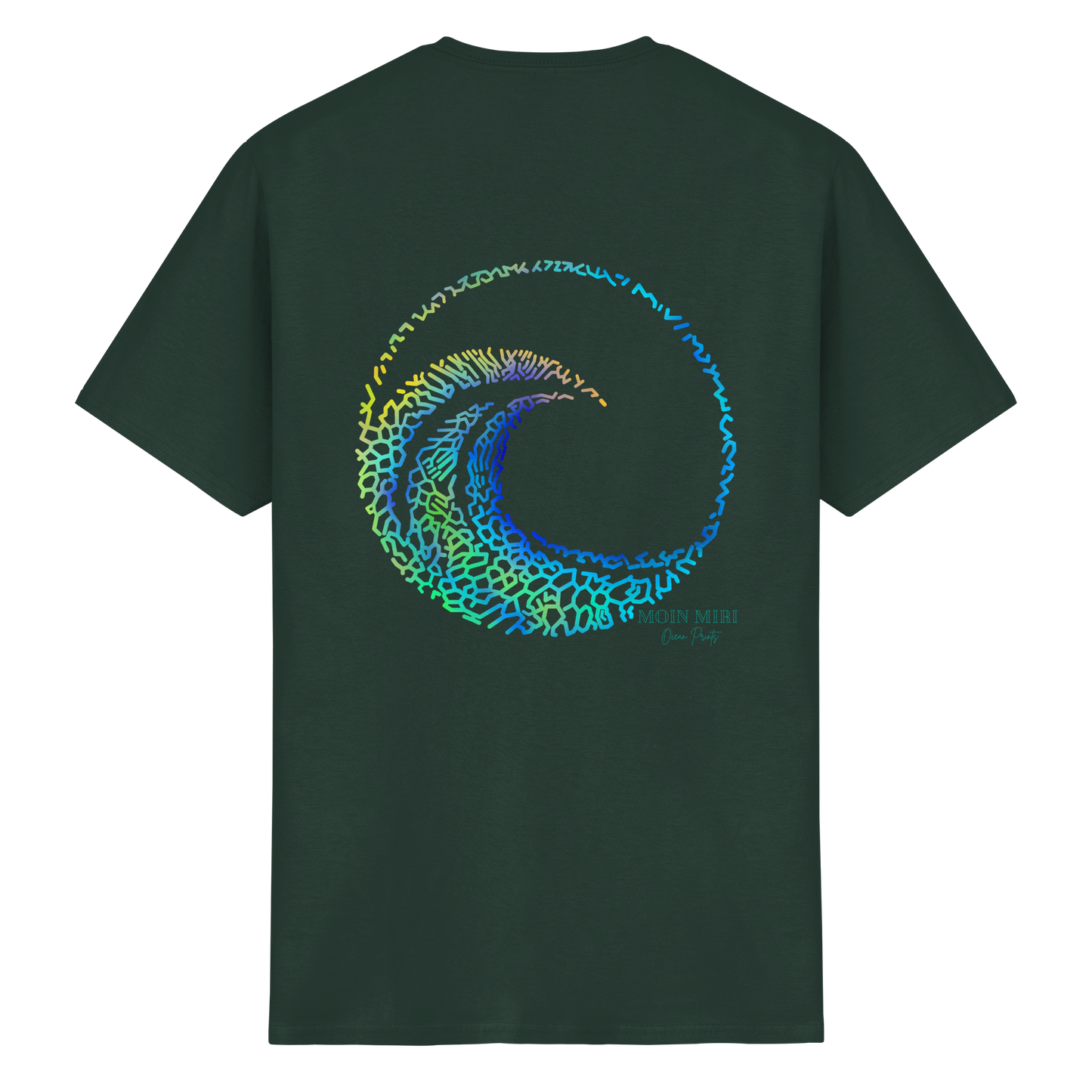 Coral Wave - Back Print - Heavy Cotton T-Shirt