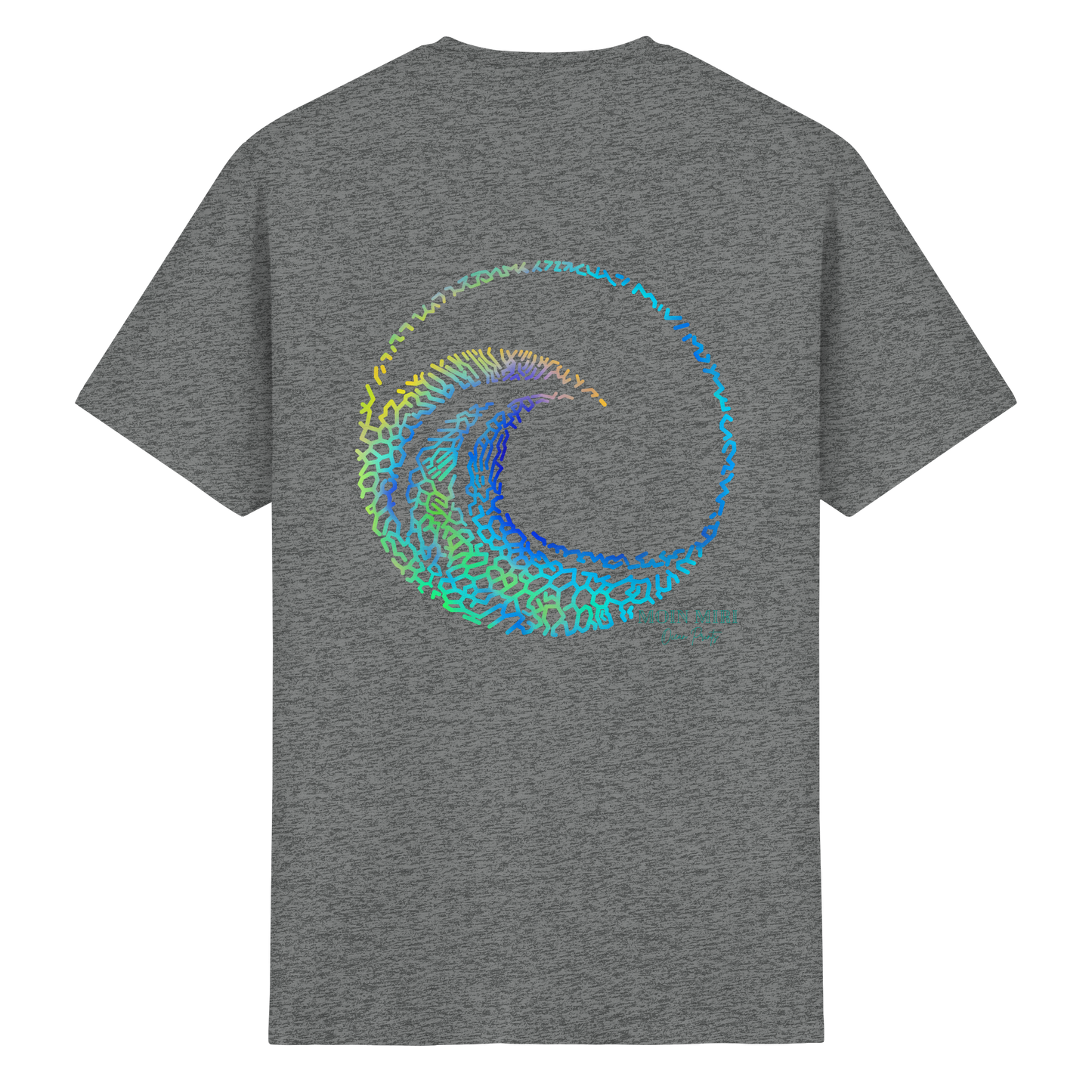 Coral Wave - Back Print - Heavy Cotton T-Shirt