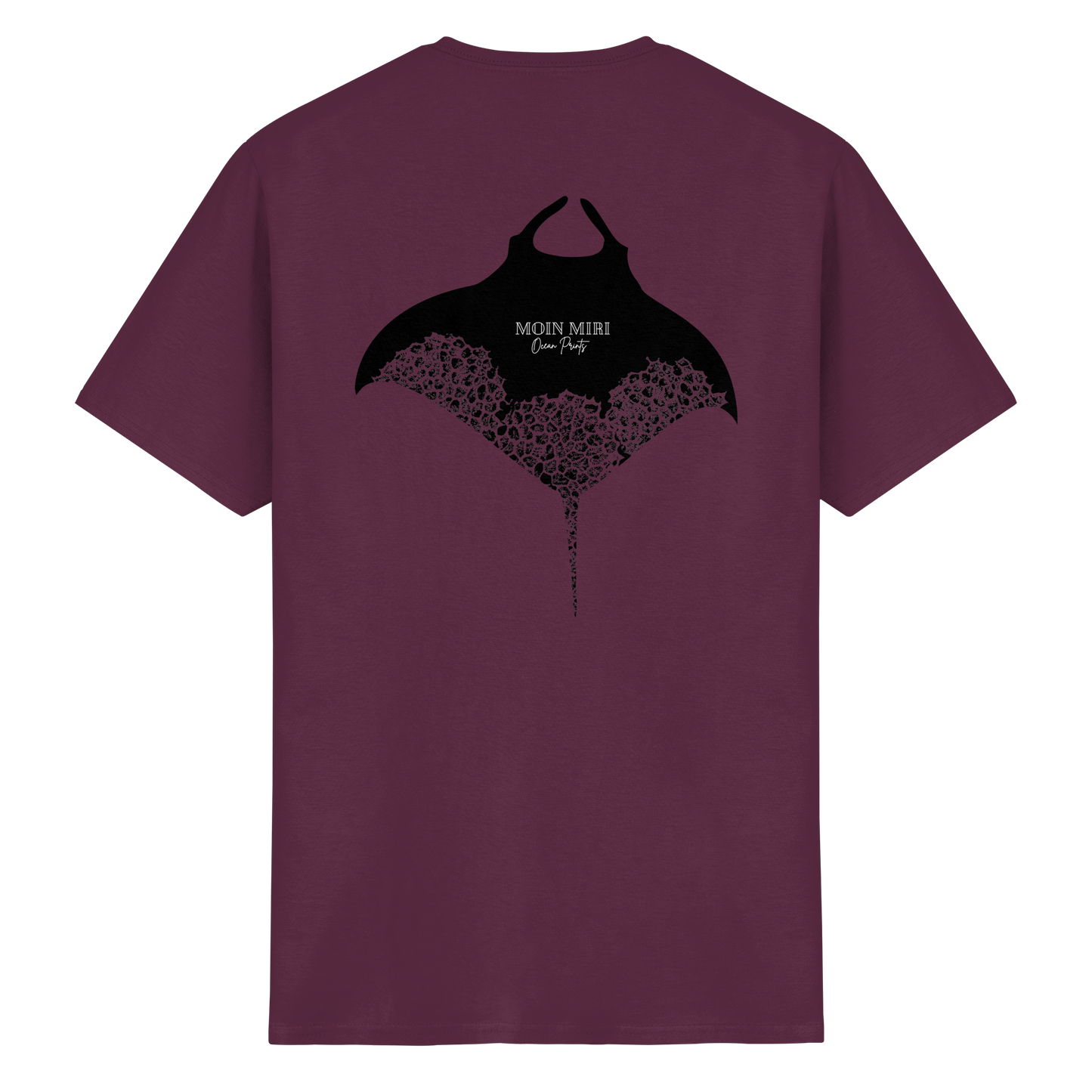 Black Manta - Coral 1 - Back Print - Heavy Cotton T-Shirt