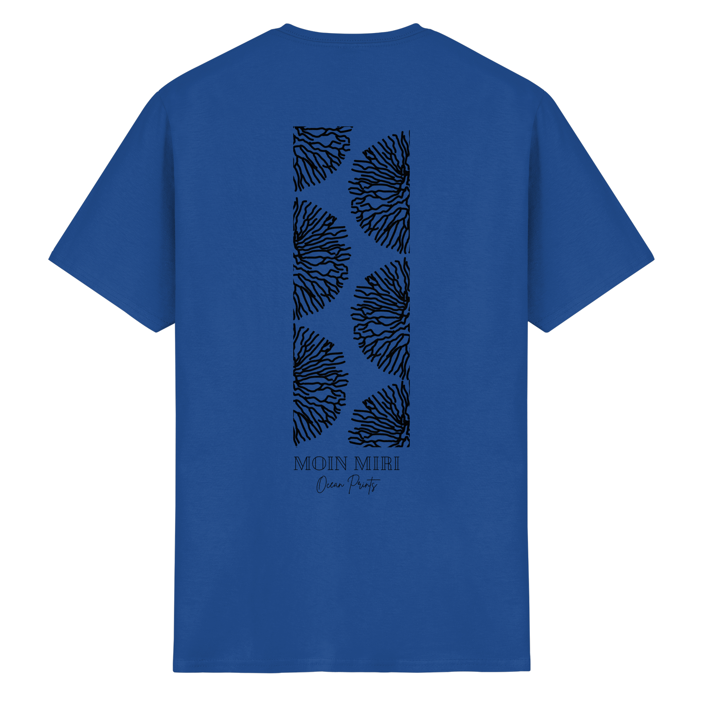 Black Coral Stripe - Back Print - Heavy Cotton T-Shirt