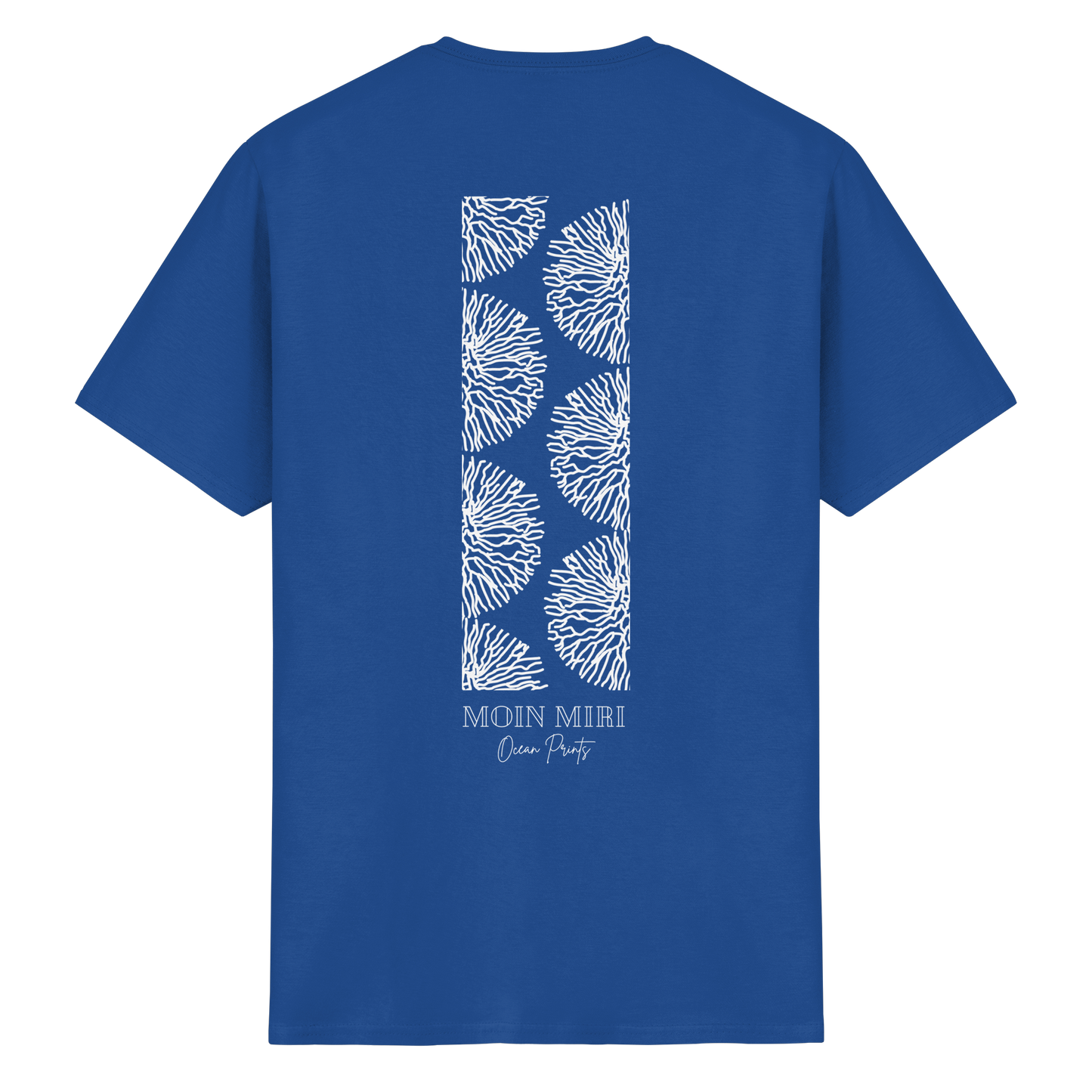 White Coral Stripe - Back Print - Heavy Cotton T-Shirt