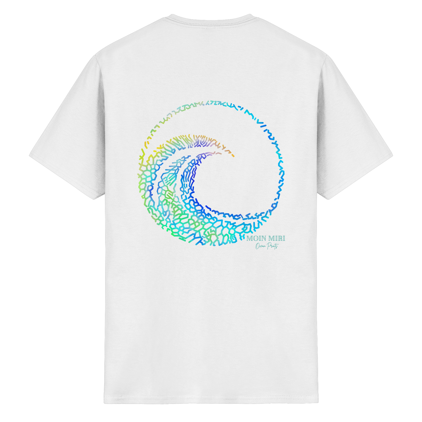 Coral Wave - Back Print - Heavy Cotton T-Shirt