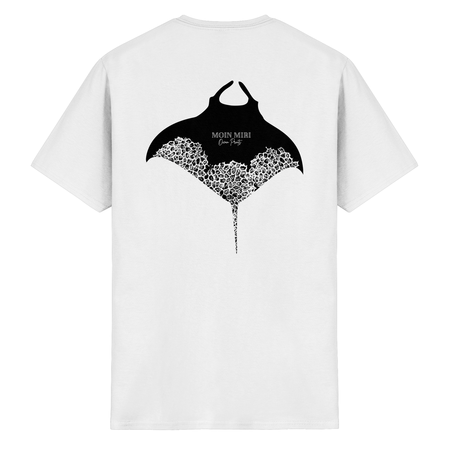Black Manta - Coral 1 - Back Print - Heavy Cotton T-Shirt