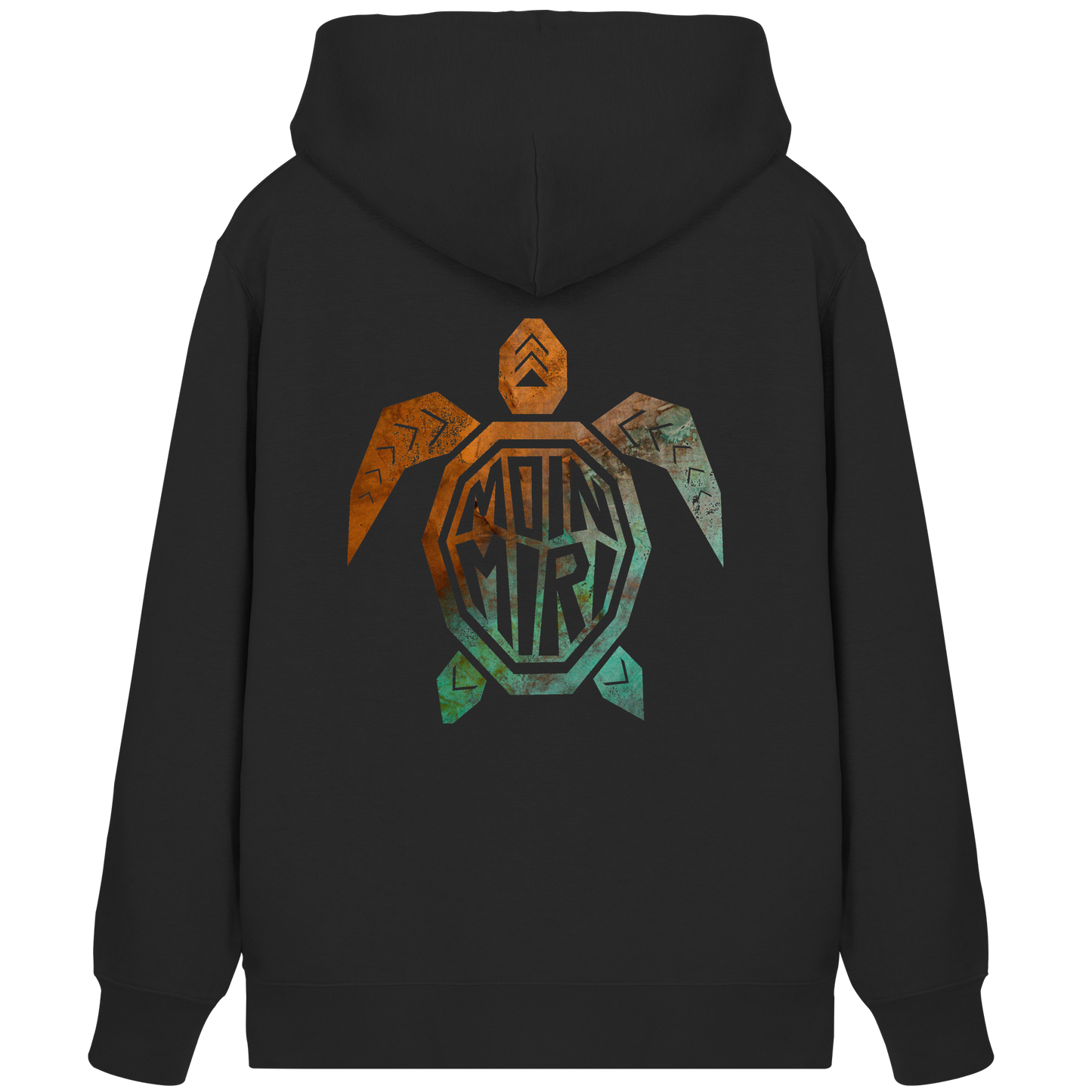 Copper Turtle Logo - Back Print - Organic Zipper