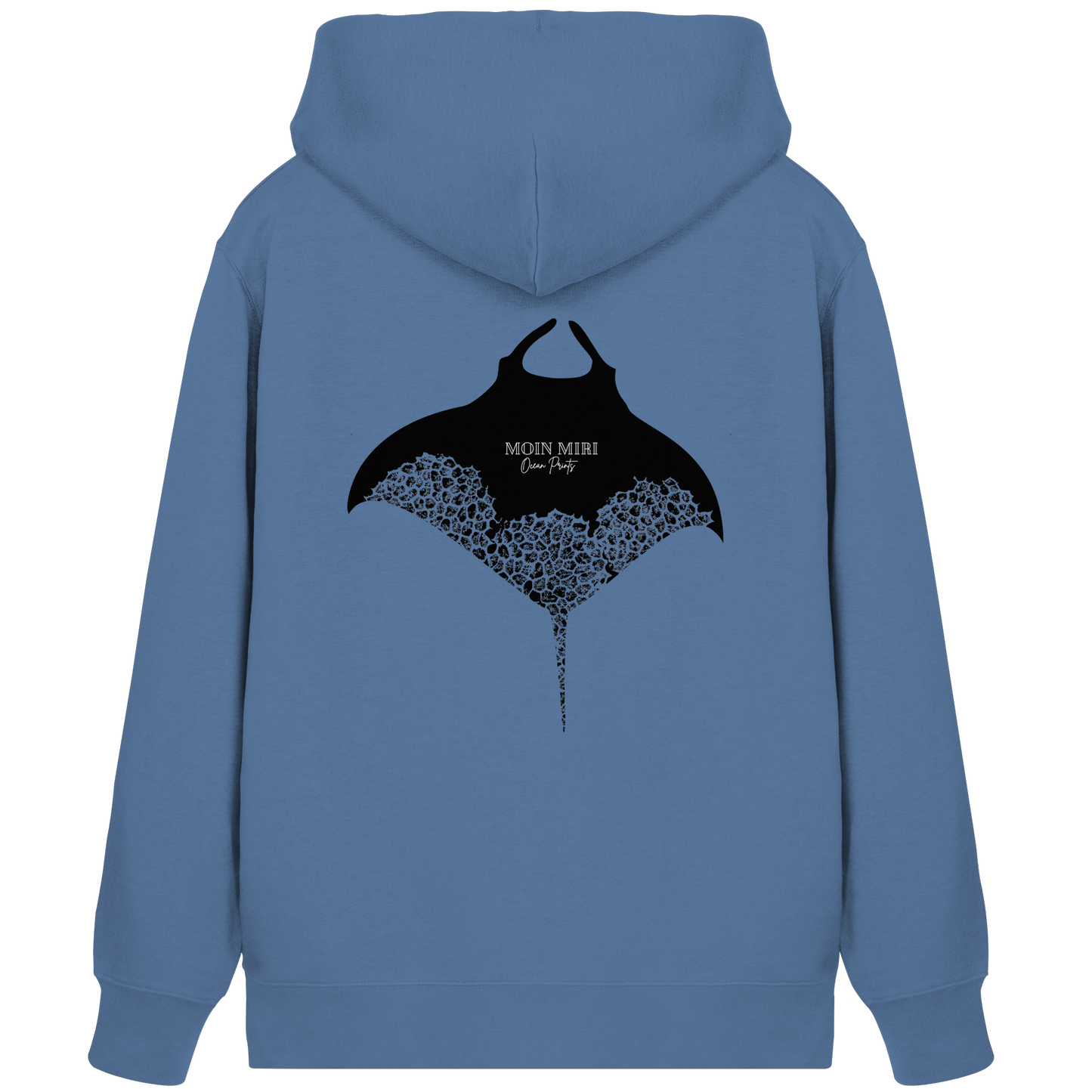 Black Manta - Coral 1 - Back Print - Organic Zipper