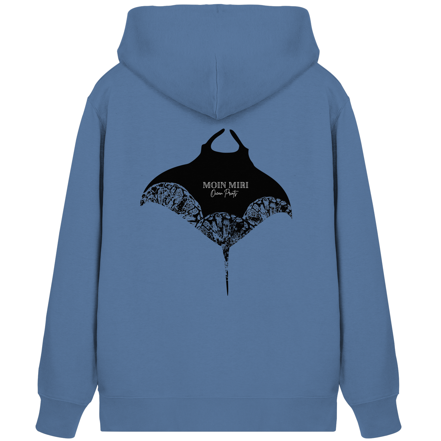 Black Manta - Coral 2 - Back Print - Organic Zipper