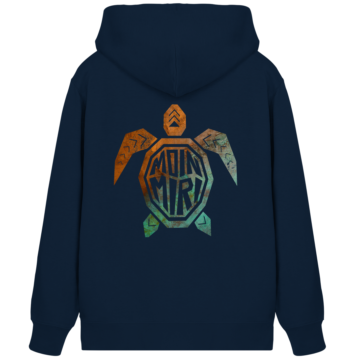 Copper Turtle Logo - Back Print - Organic Zipper