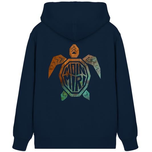 Copper Turtle Logo - Back Print - Organic Zipper