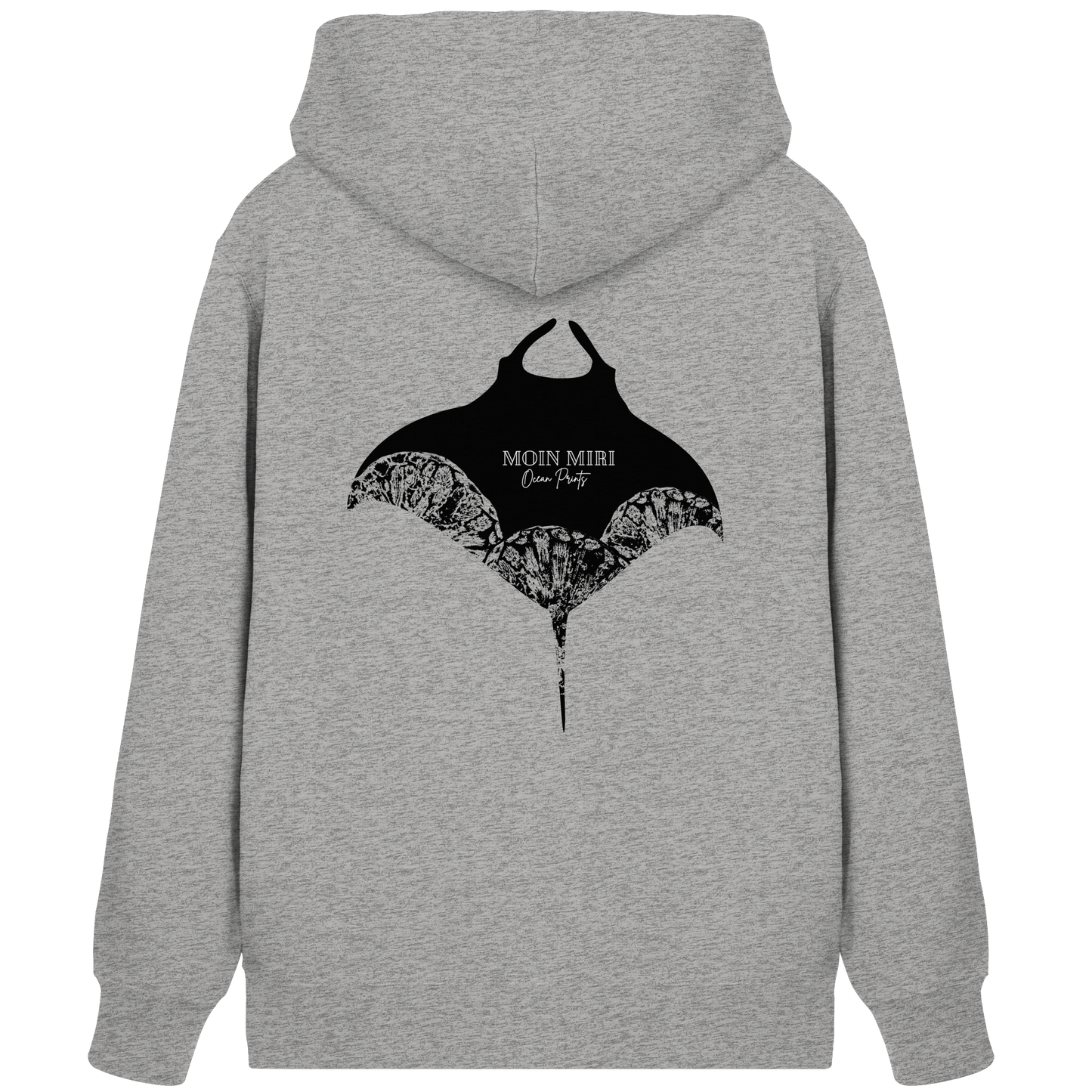 Black Manta - Coral 2 - Back Print - Organic Zipper