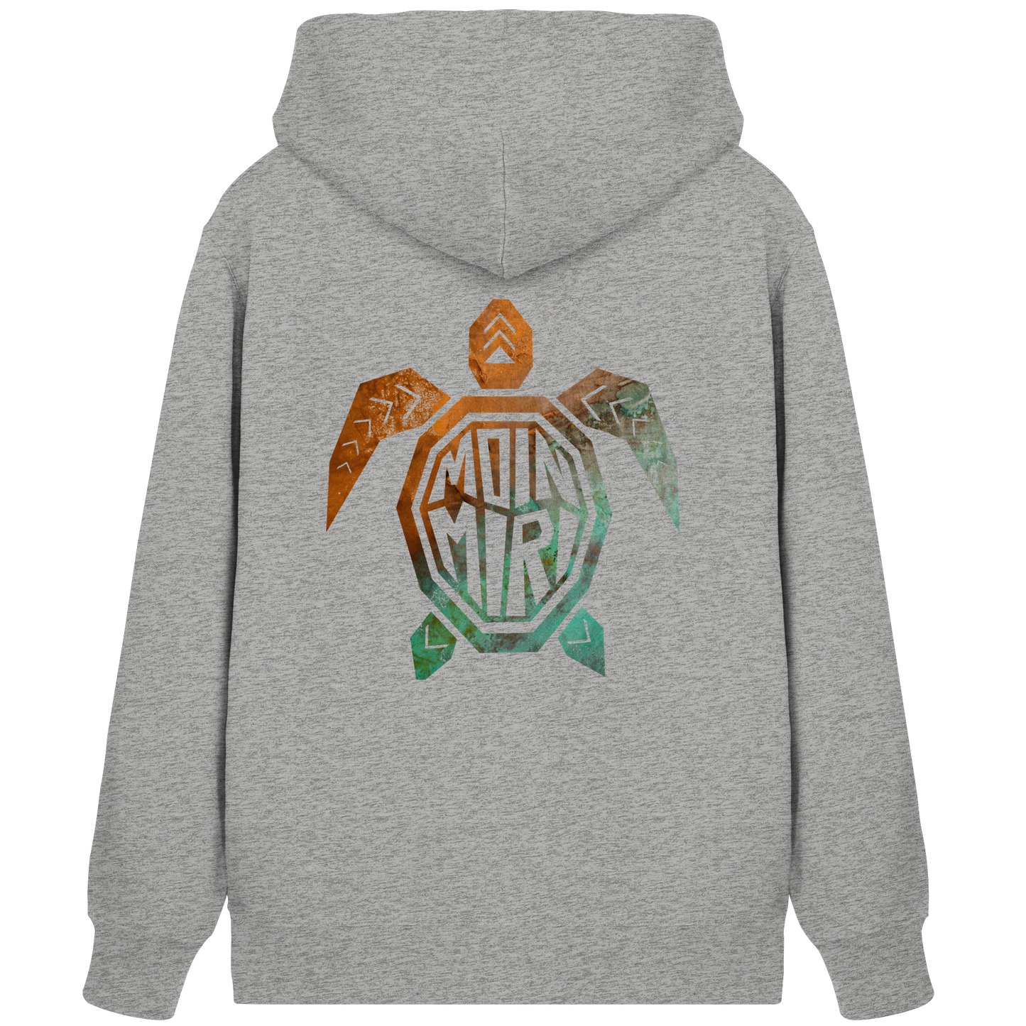 Copper Turtle Logo - Back Print - Organic Zipper