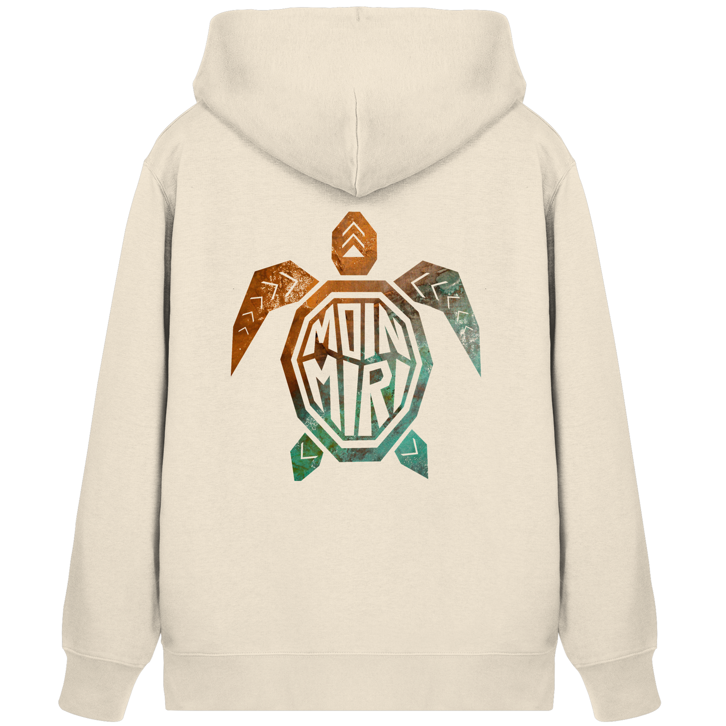 Copper Turtle Logo - Back Print - Organic Zipper