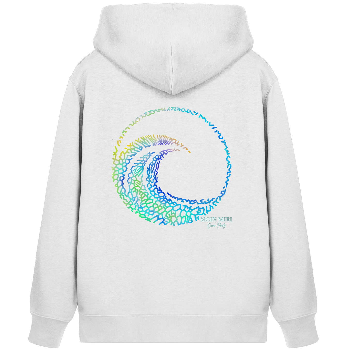 Coral Wave - Back Print - Organic Zipper