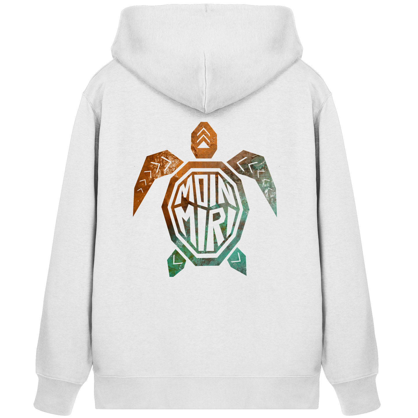 Copper Turtle Logo - Back Print - Organic Zipper