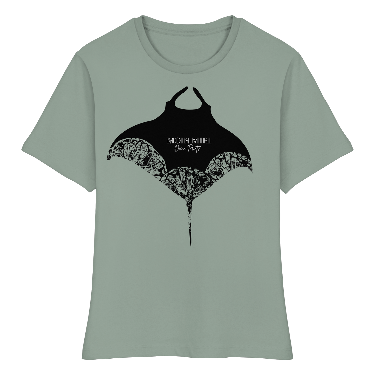 Black Manta - Coral 2 - Fitted Ladies Organic Shirt