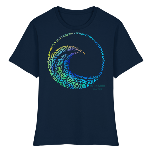 Coral Wave - Fitted Ladies Organic Shirt