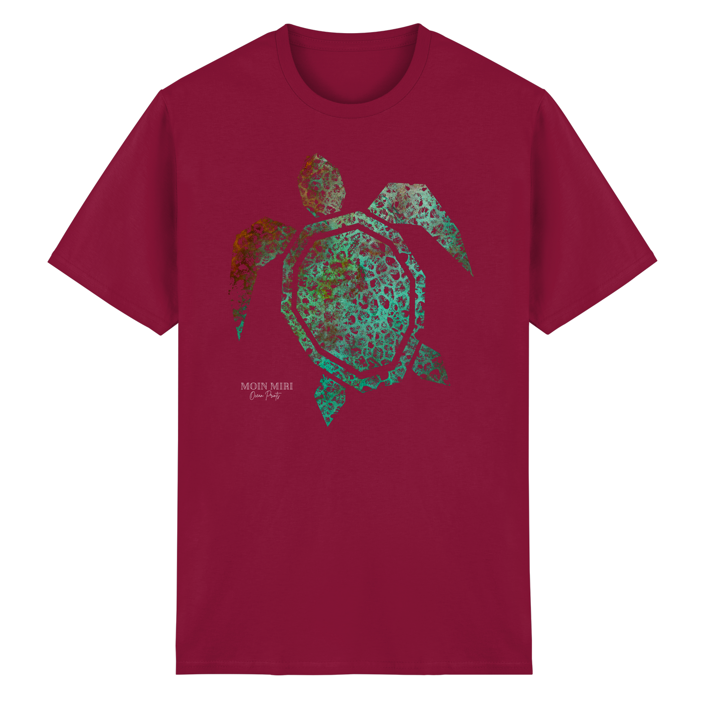 Copper Coral Turtle  - Heavy Cotton T-Shirt