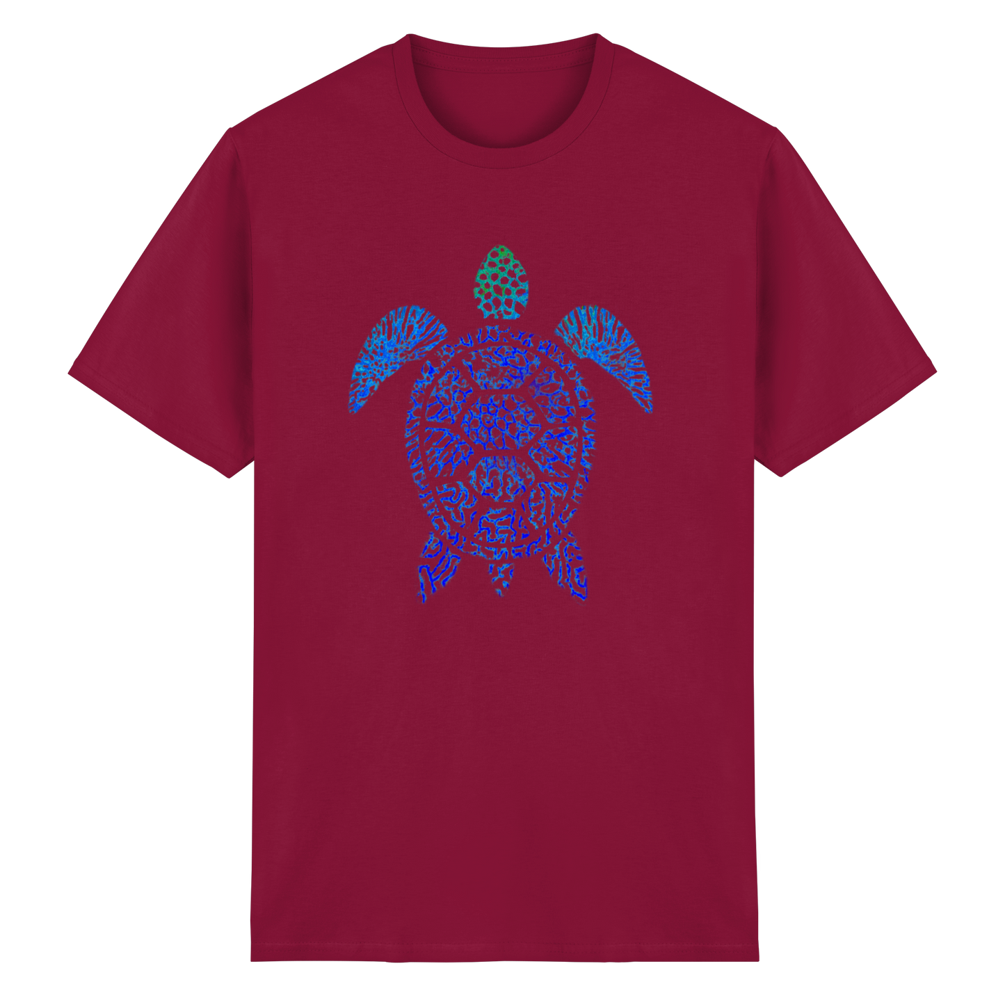 Blue Coral Turtle - Heavy Cotton T-Shirt