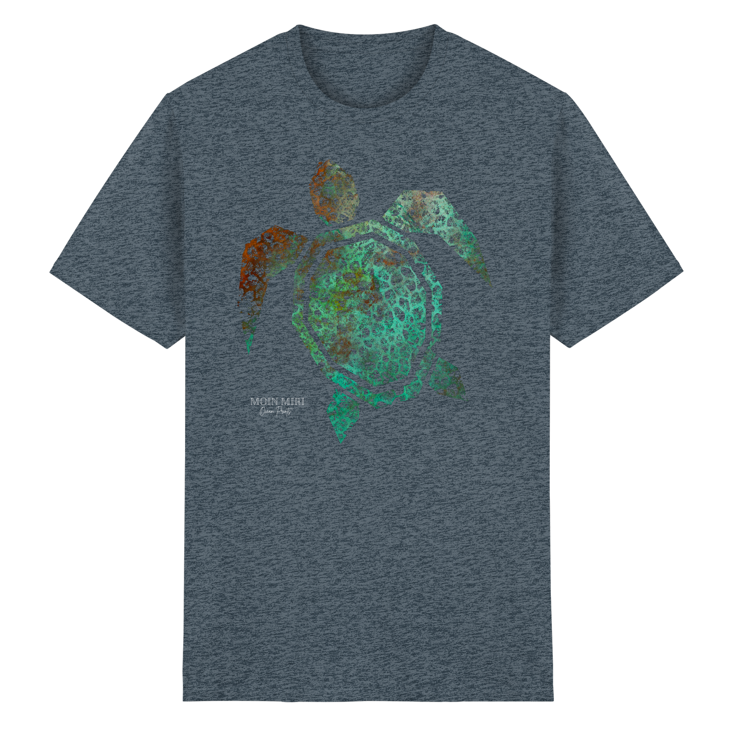 Copper Coral Turtle  - Heavy Cotton T-Shirt