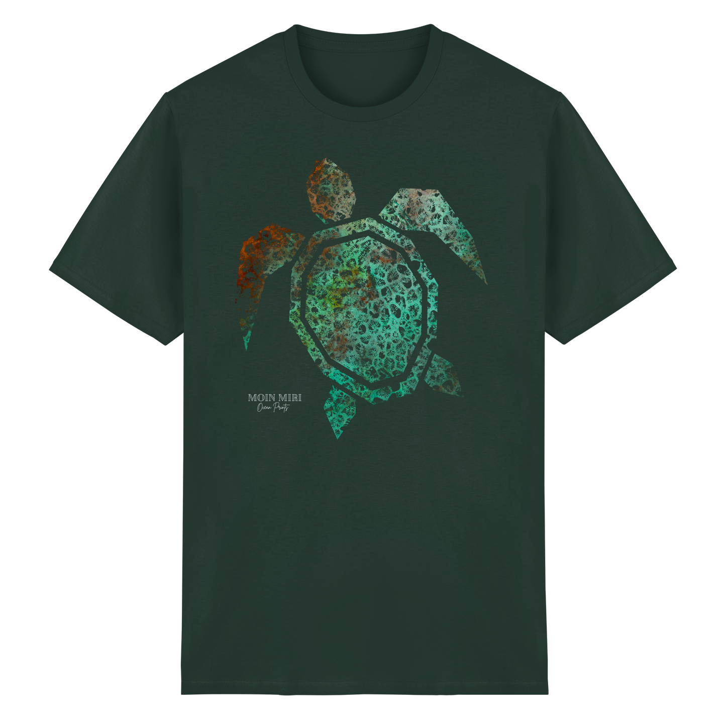 Copper Coral Turtle  - Heavy Cotton T-Shirt