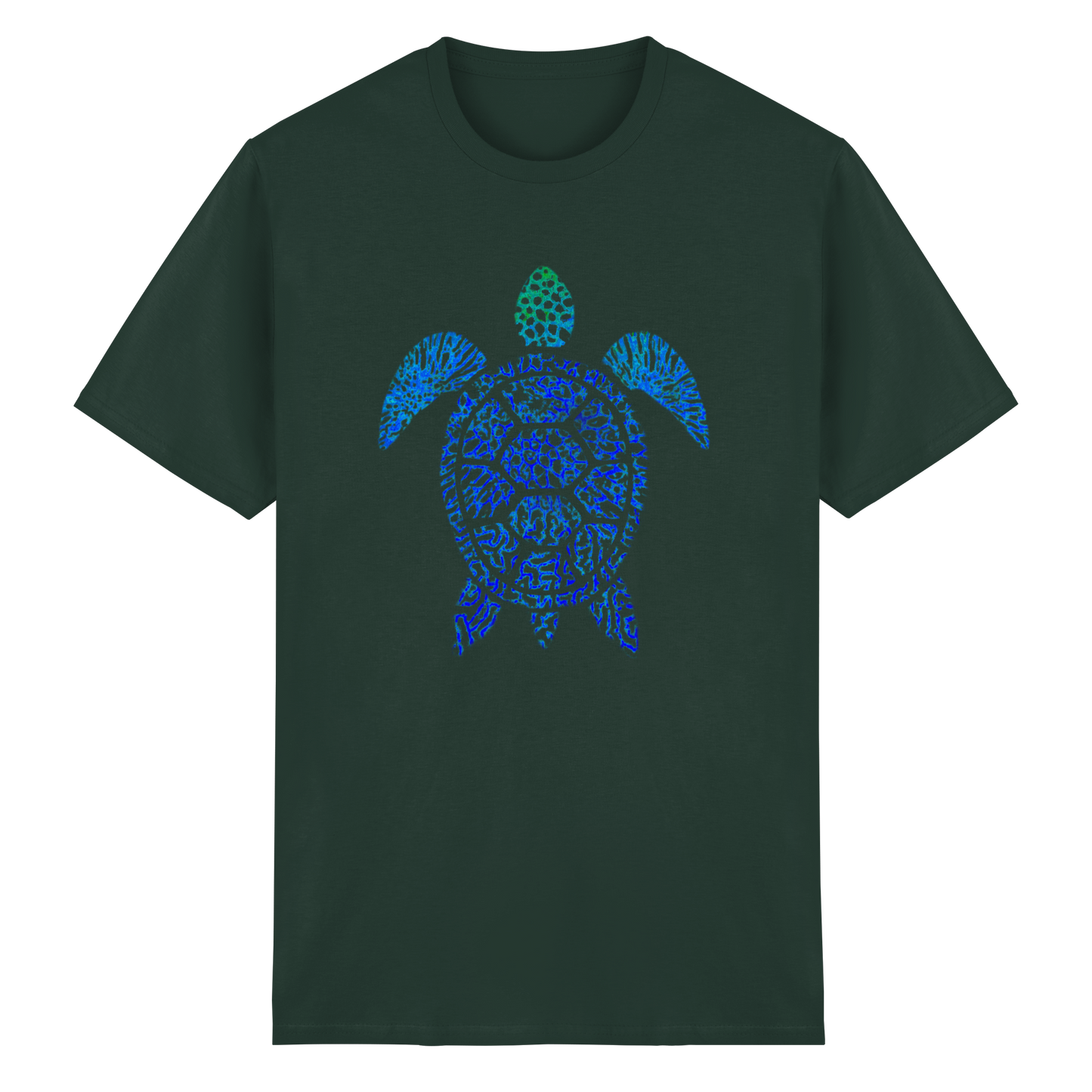 Blue Coral Turtle - Heavy Cotton T-Shirt