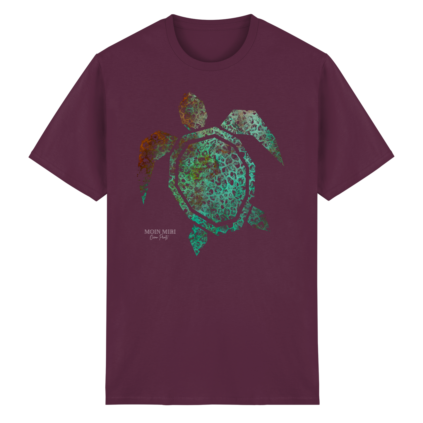 Copper Coral Turtle  - Heavy Cotton T-Shirt