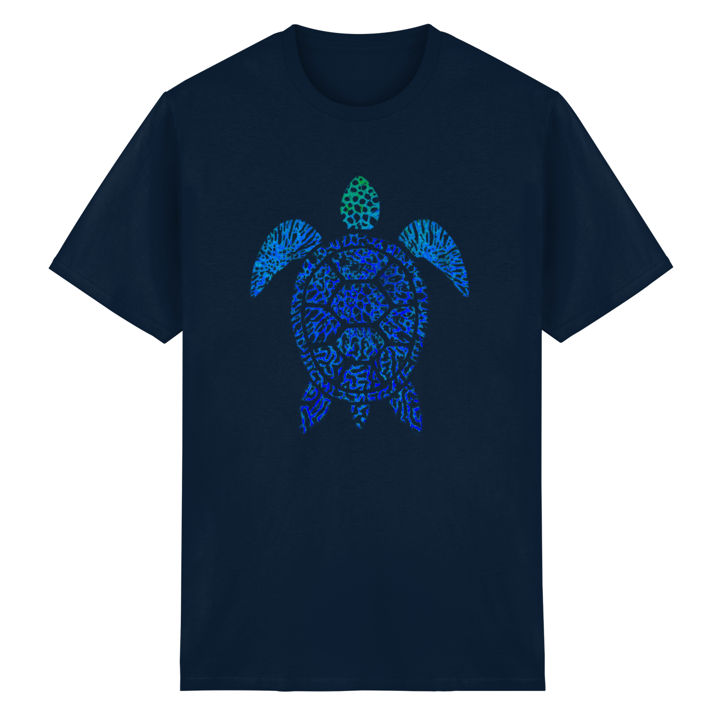 Blue Coral Turtle - Heavy Cotton T-Shirt