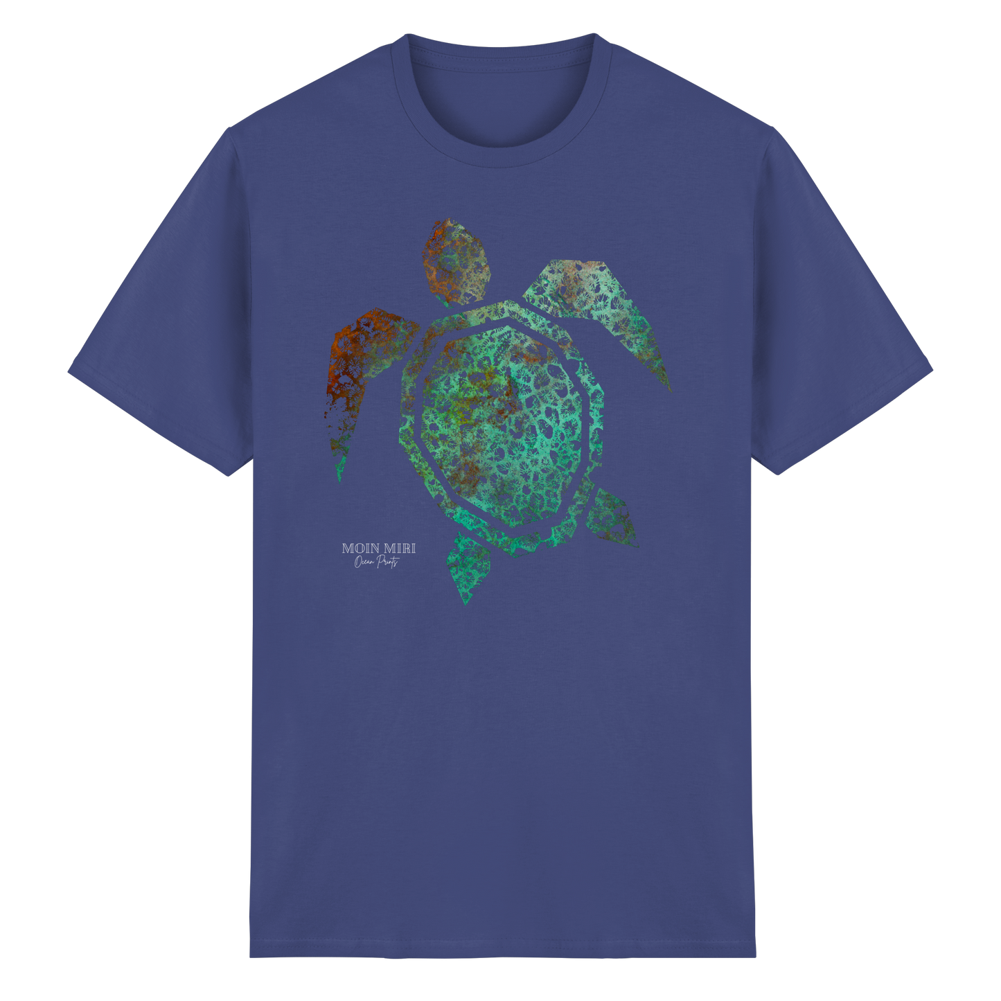 Copper Coral Turtle  - Heavy Cotton T-Shirt