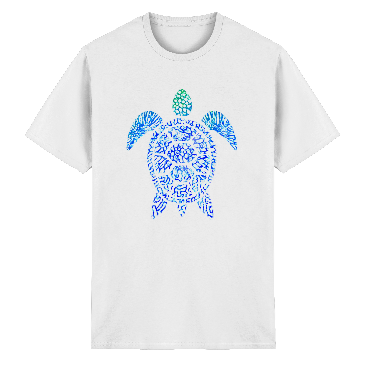 Blue Coral Turtle - Heavy Cotton T-Shirt